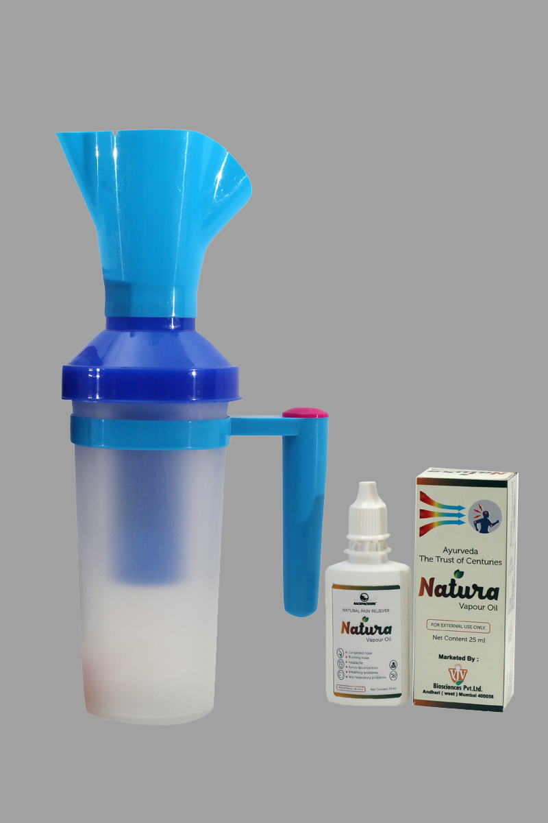 HANDY STEAMER VAPOURIZER WITH NATURA FRESH VAPOUR OIL