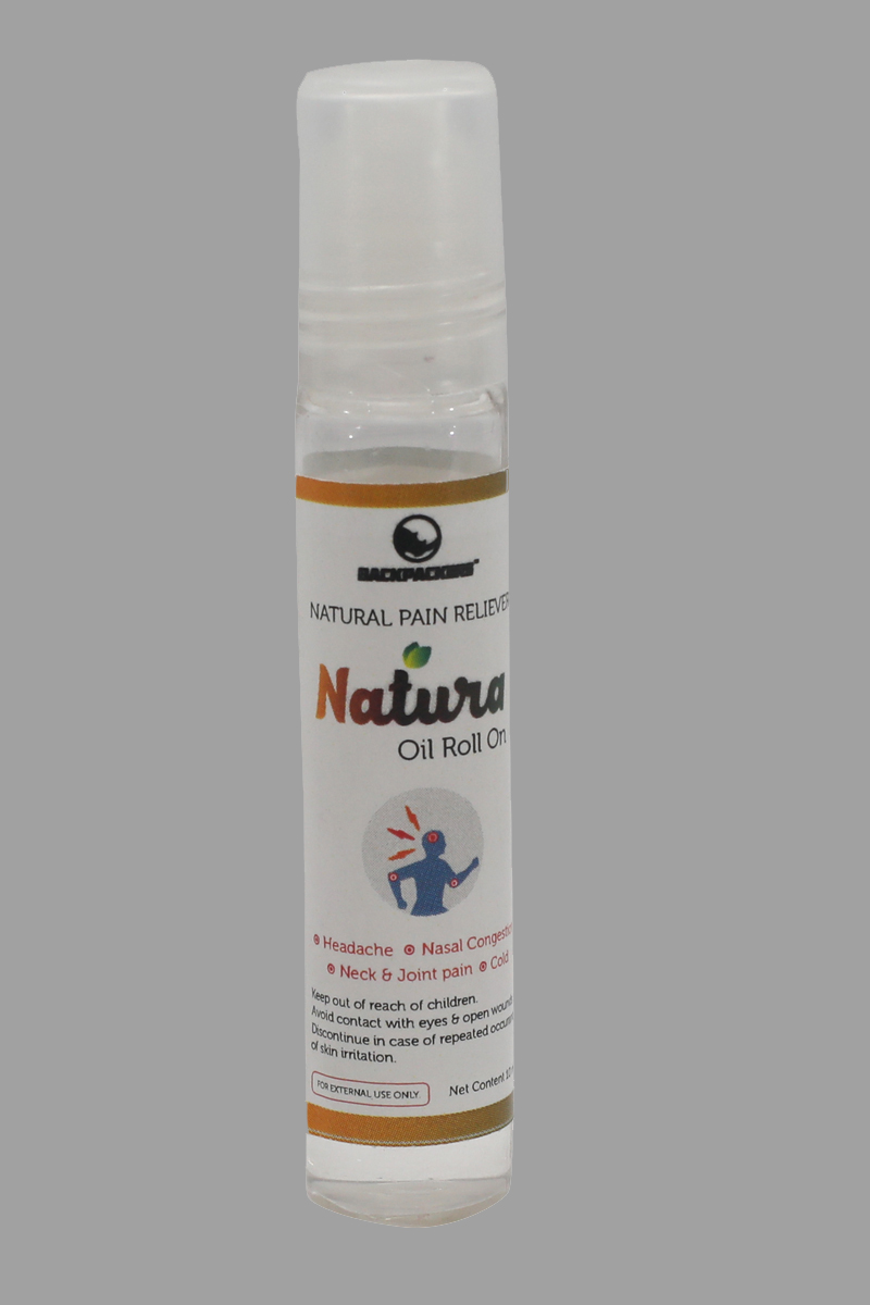 NATURA : PAIN RELIEVER OIL ROLL ON (10 ML)